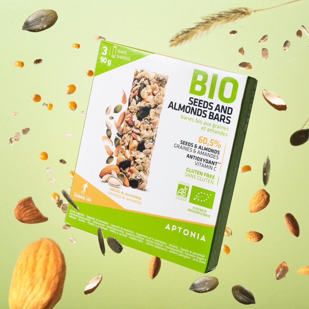 Organic Gluten-Free Seeds & Almonds Bar Tri-Pack