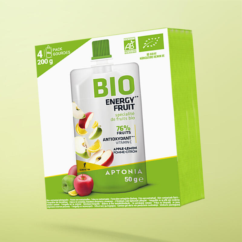 Energy Frucht-Gel Bio Fruchtspezialität Apfel/Zitrone 4 Stück