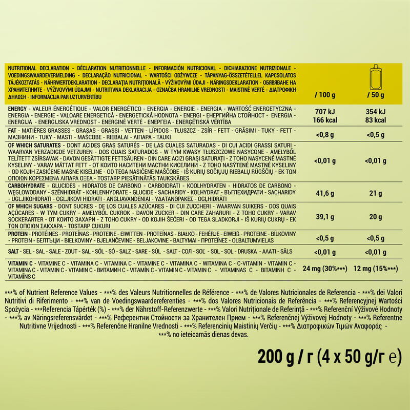 Bio energetický gel jablečný a citrónový 4 kusy