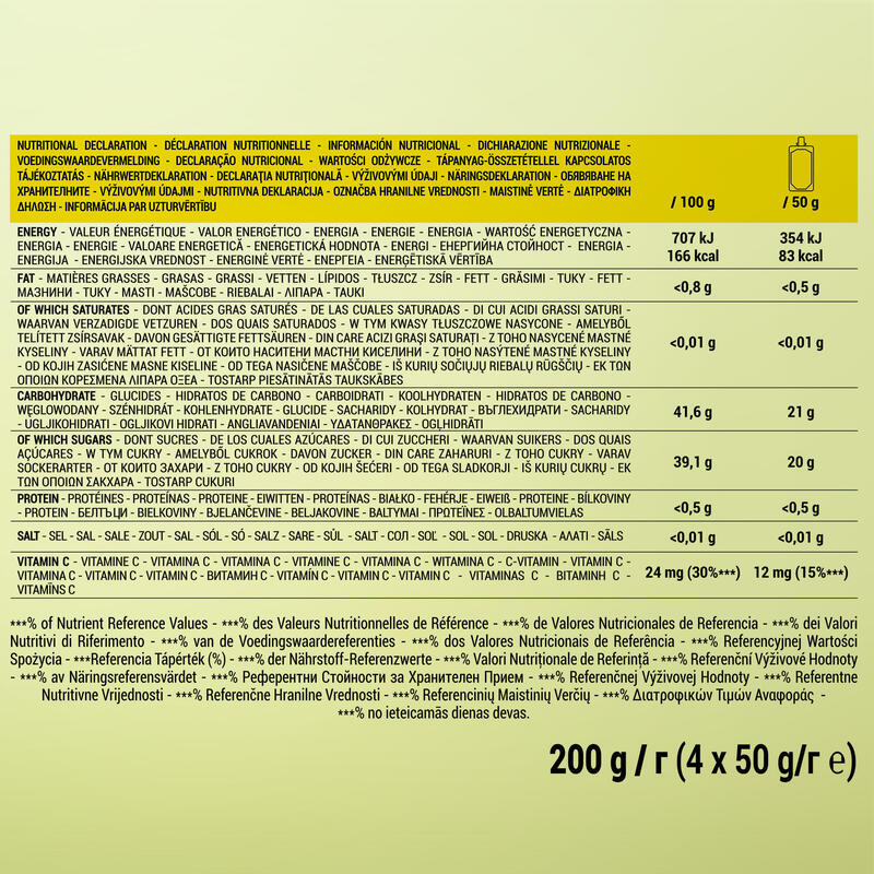 Energy Frucht-Gel Bio Fruchtspezialität Apfel/Zitrone 4 Stück