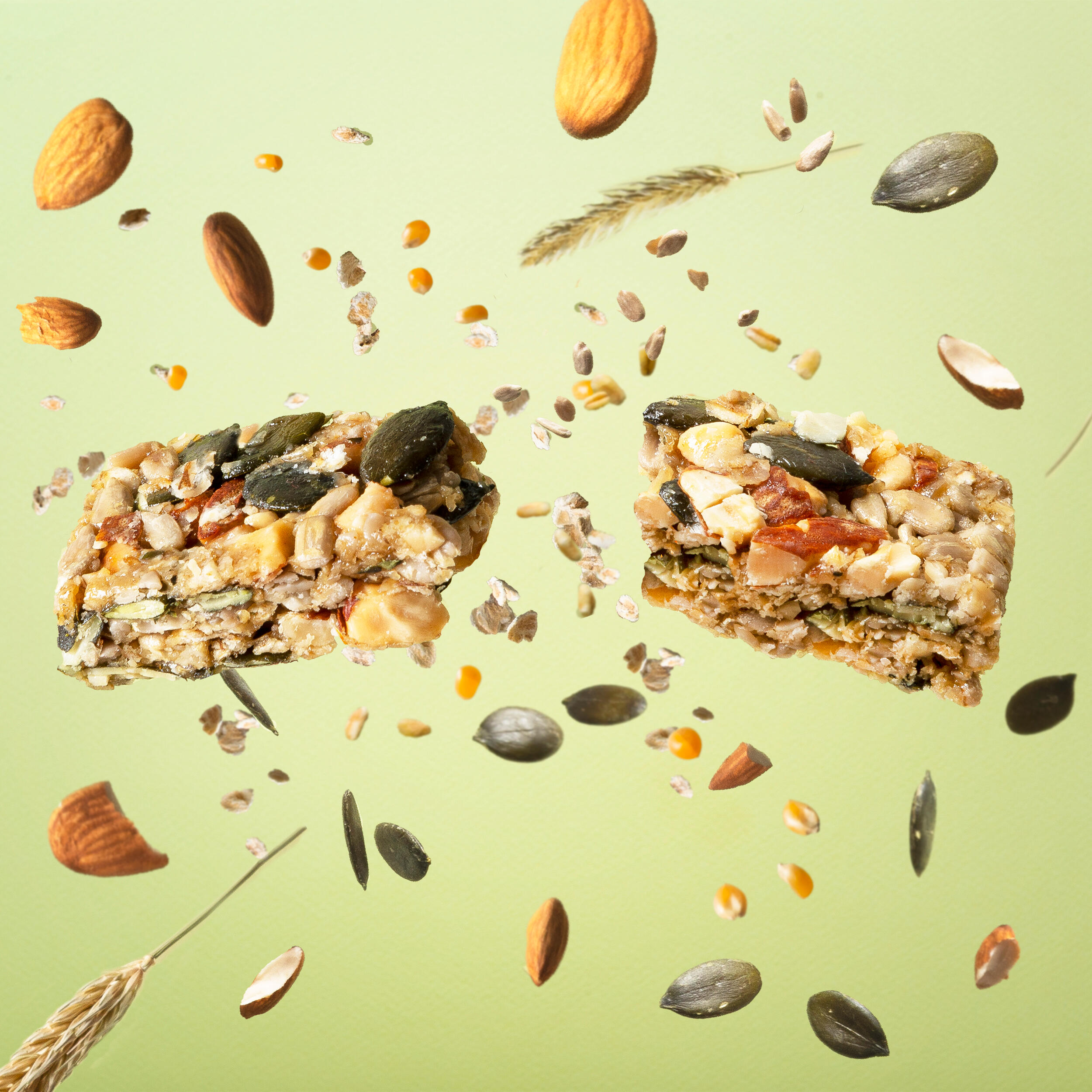 Barres aux graines et aux amandes bio et sans gluten x3 2/3