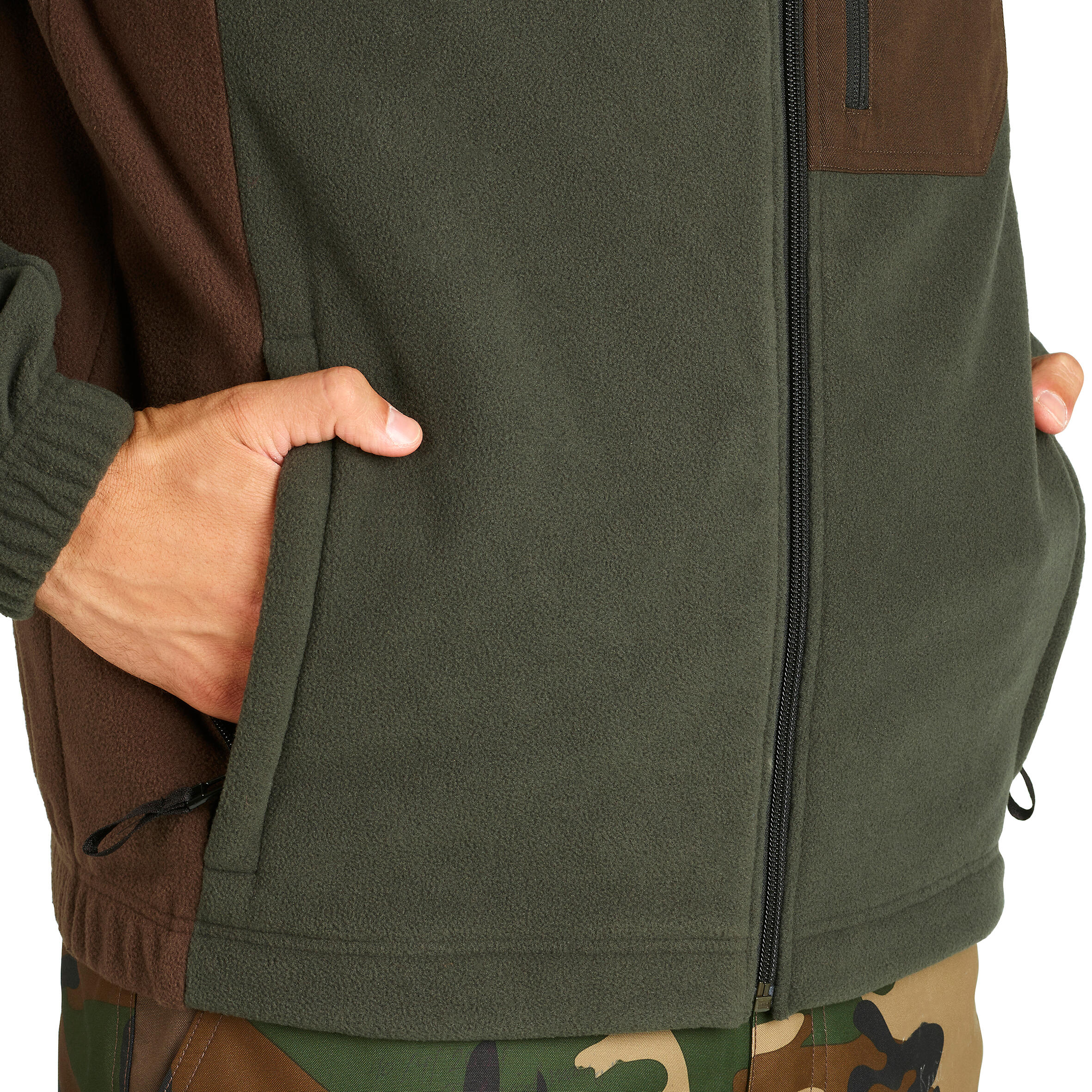 FLEECE TWO-TONE BROWN-GREEN 500 10/12