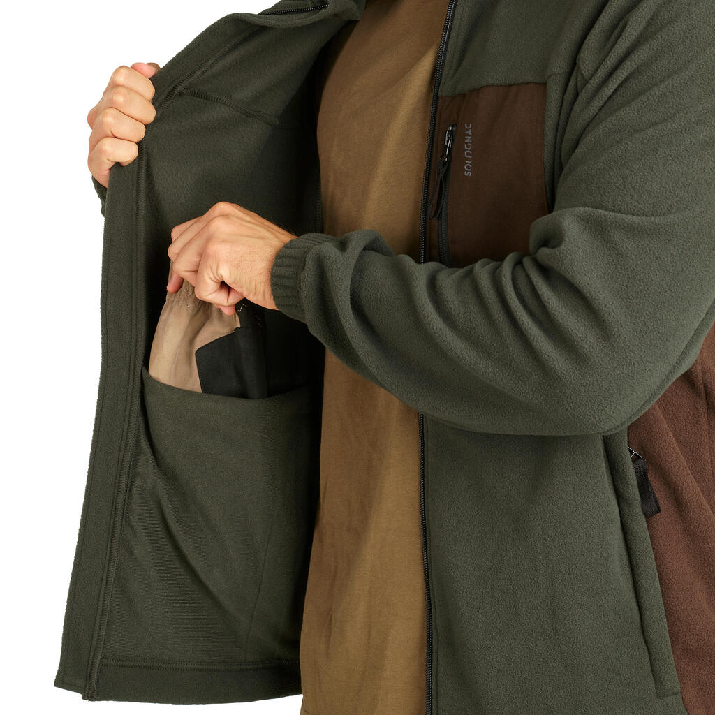 HUNTING FLEECE RECYCLED 500 TWO-TONE BROWN/GREEN