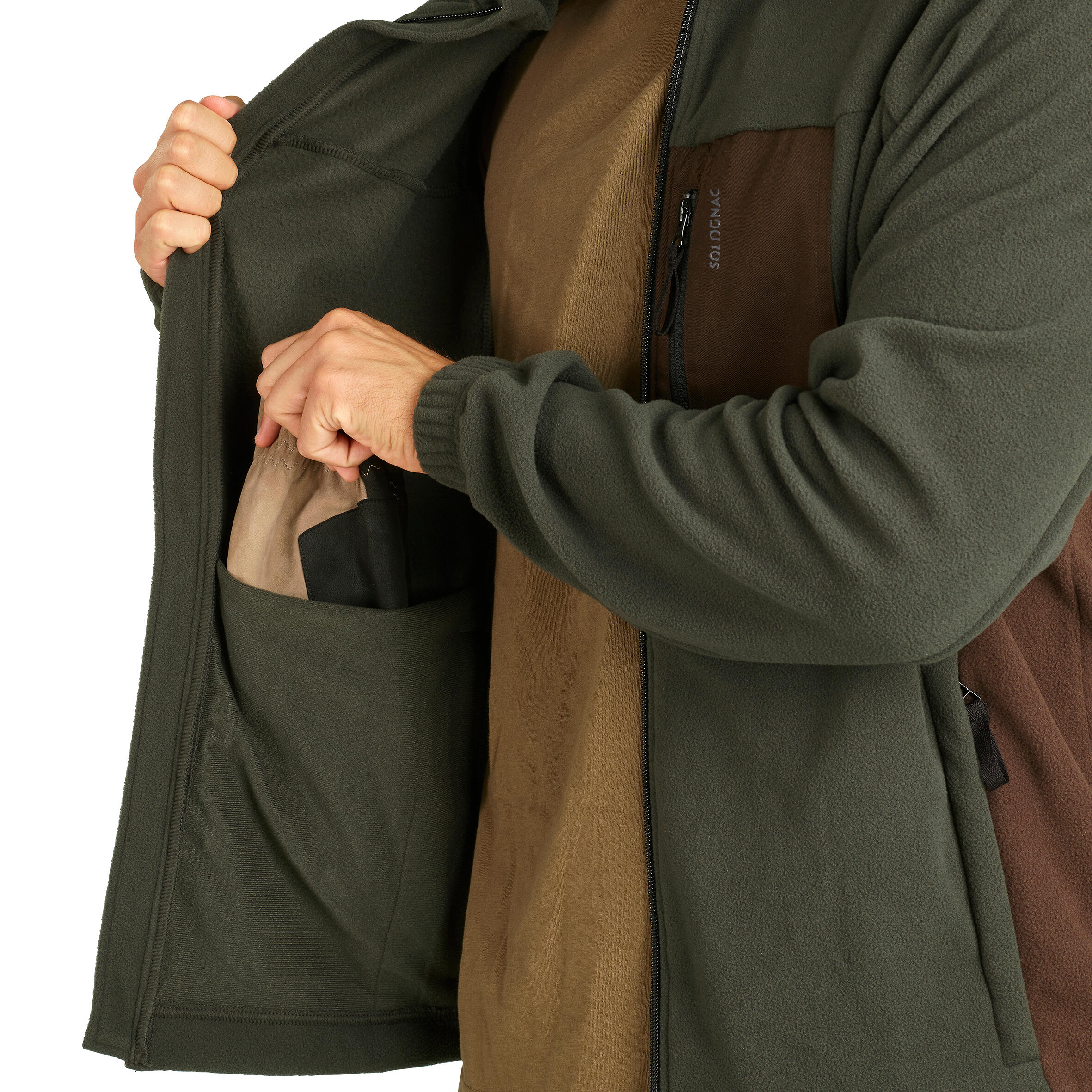 FLEECE TWO-TONE BROWN-GREEN 500 8/12