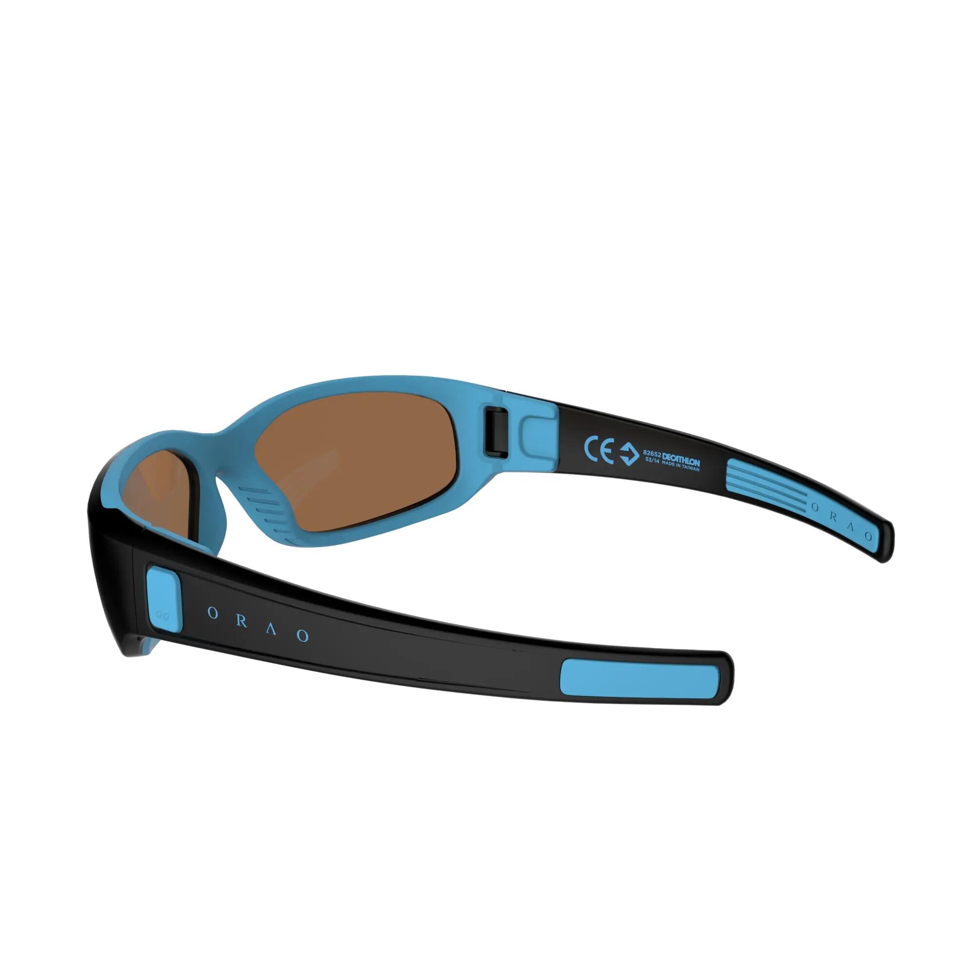 BOOMER kids' walking sunglasses (5 to 8 years) - black & blue category 3 5/11