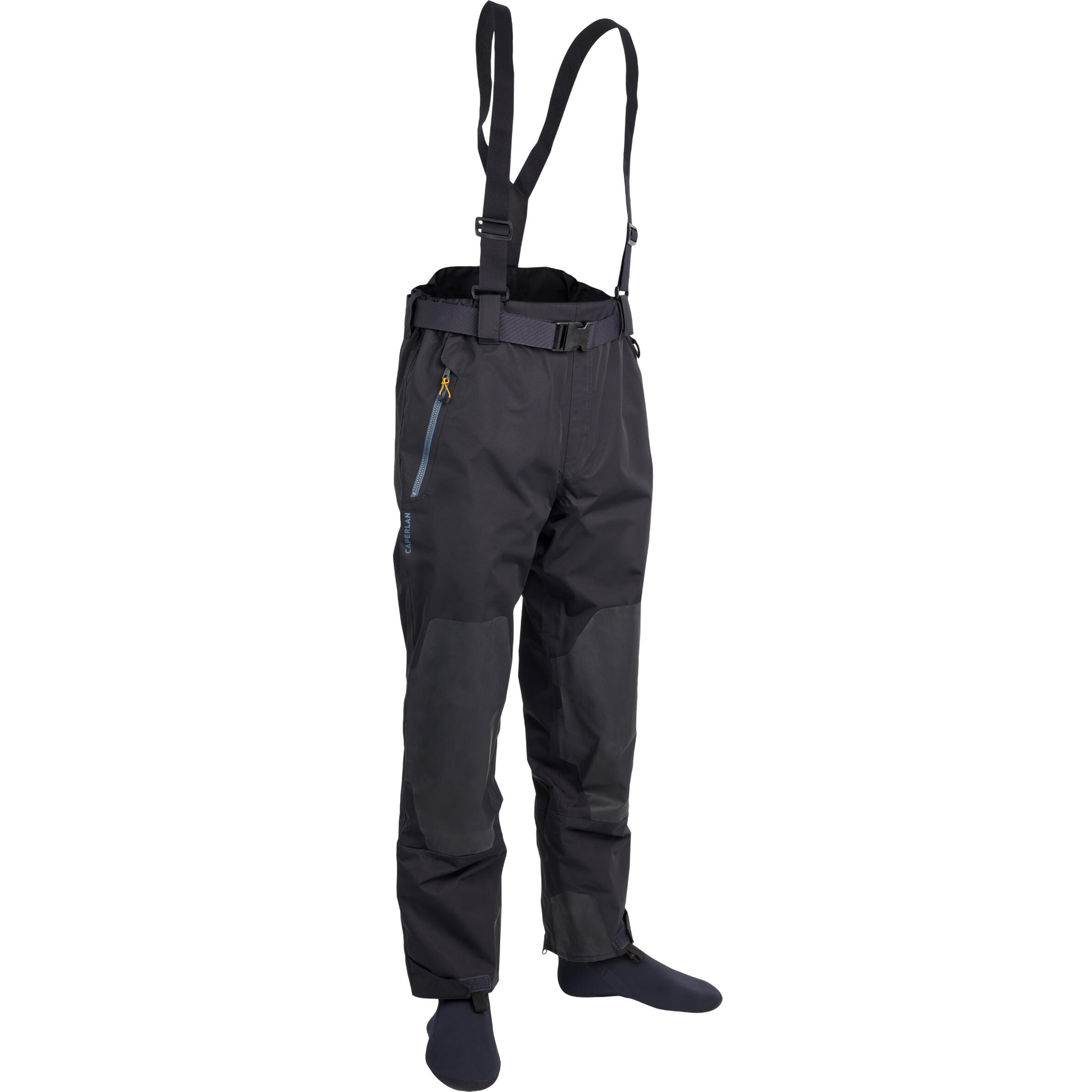 Waterproof, breathable wading trousers with neoprene booties - TW 900 BR-S 9/10