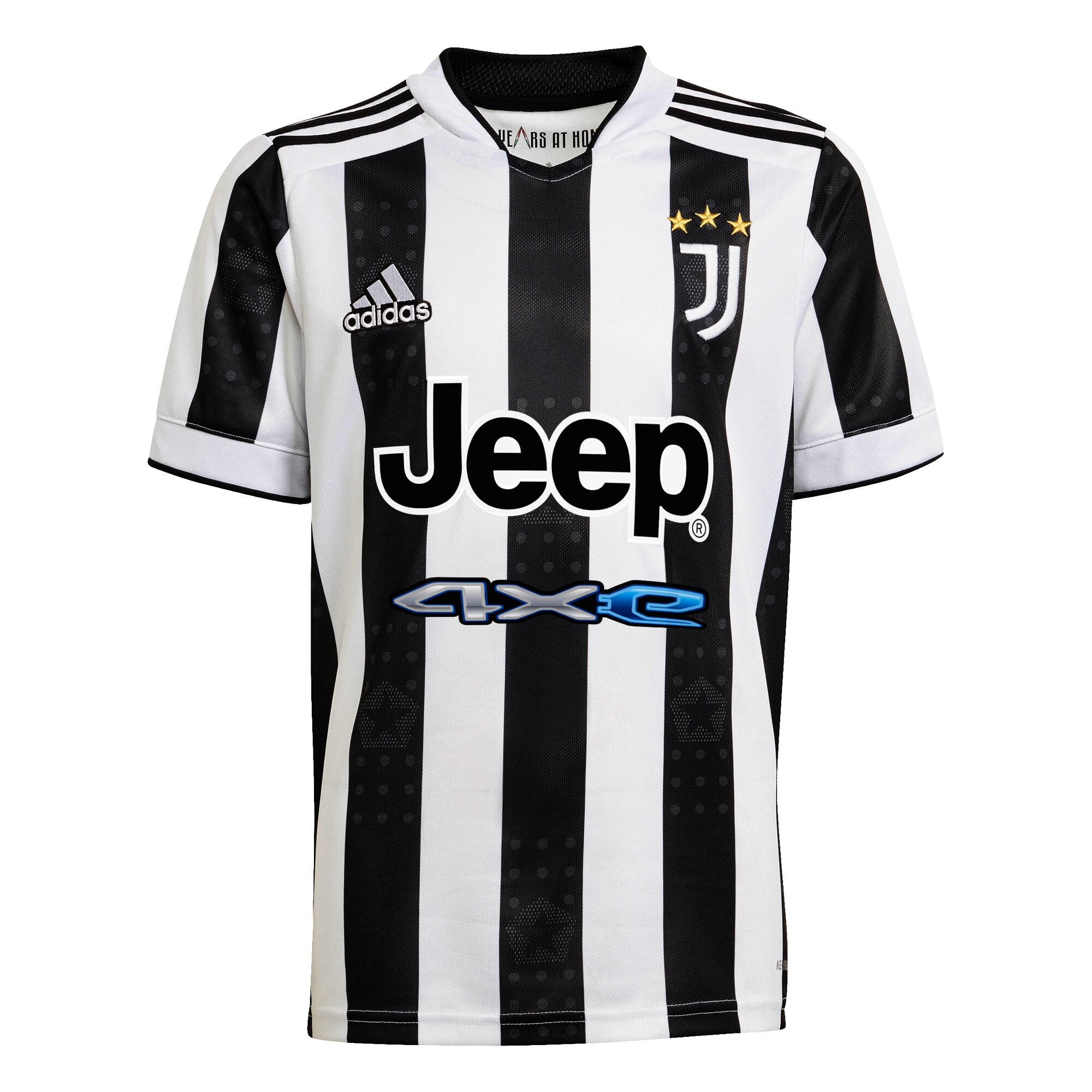 Tricou Fotbal Acasă Replică Juventus 2021/2022 Copii ADIDAS