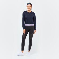 Cropped Long-Sleeved Fitness Sweatshirt