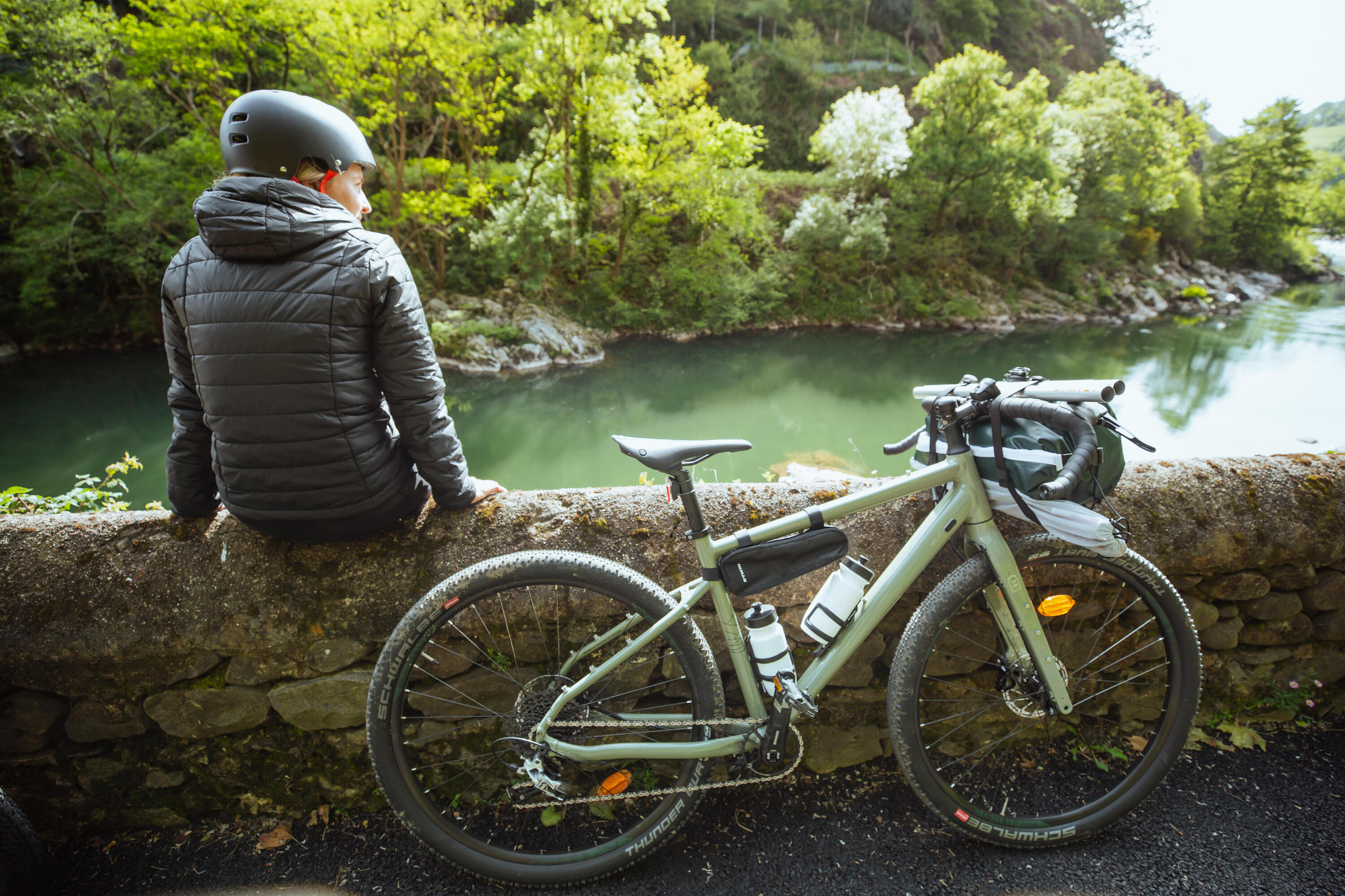 Trekkingrad 29 Zoll Riverside Touring 920 Herren Salbei 32/38