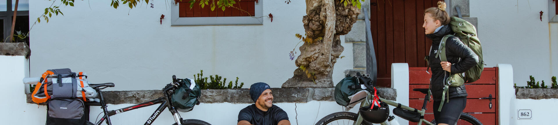 Bike touring