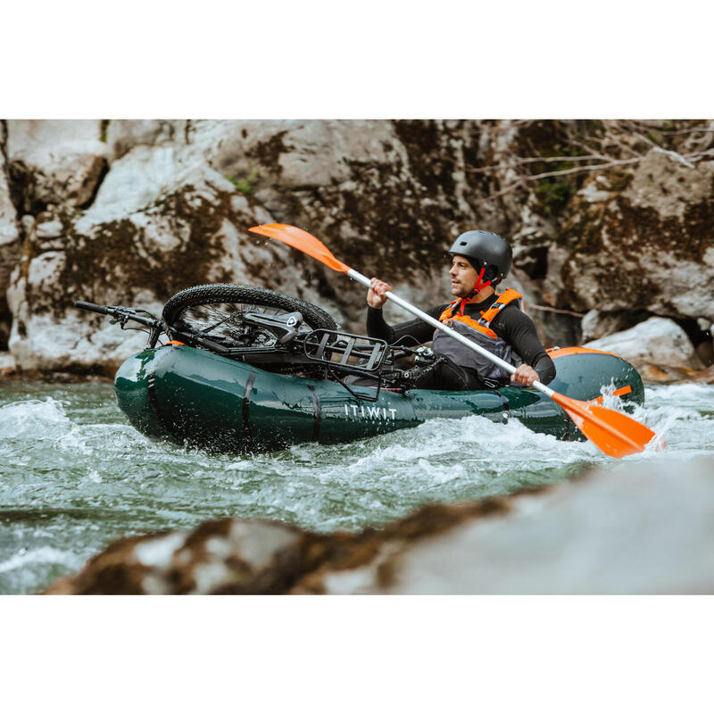 Caiac gonflabil Packraft 500 TPU râu 1 loc PR500 fermoar etanș