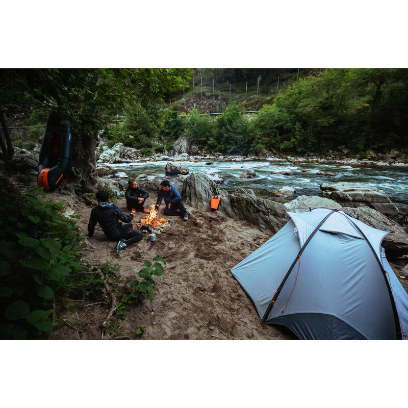 Opblaasbare 1-persoons packraft 500 TPU rivier waterdichte rits