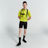 Men's Short-Sleeved Warm Weather Road Cycling Jersey RC100 - Yellow