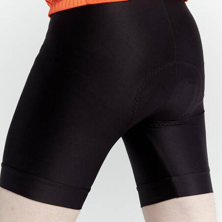 500 Cycling Bibless Shorts - Hitam