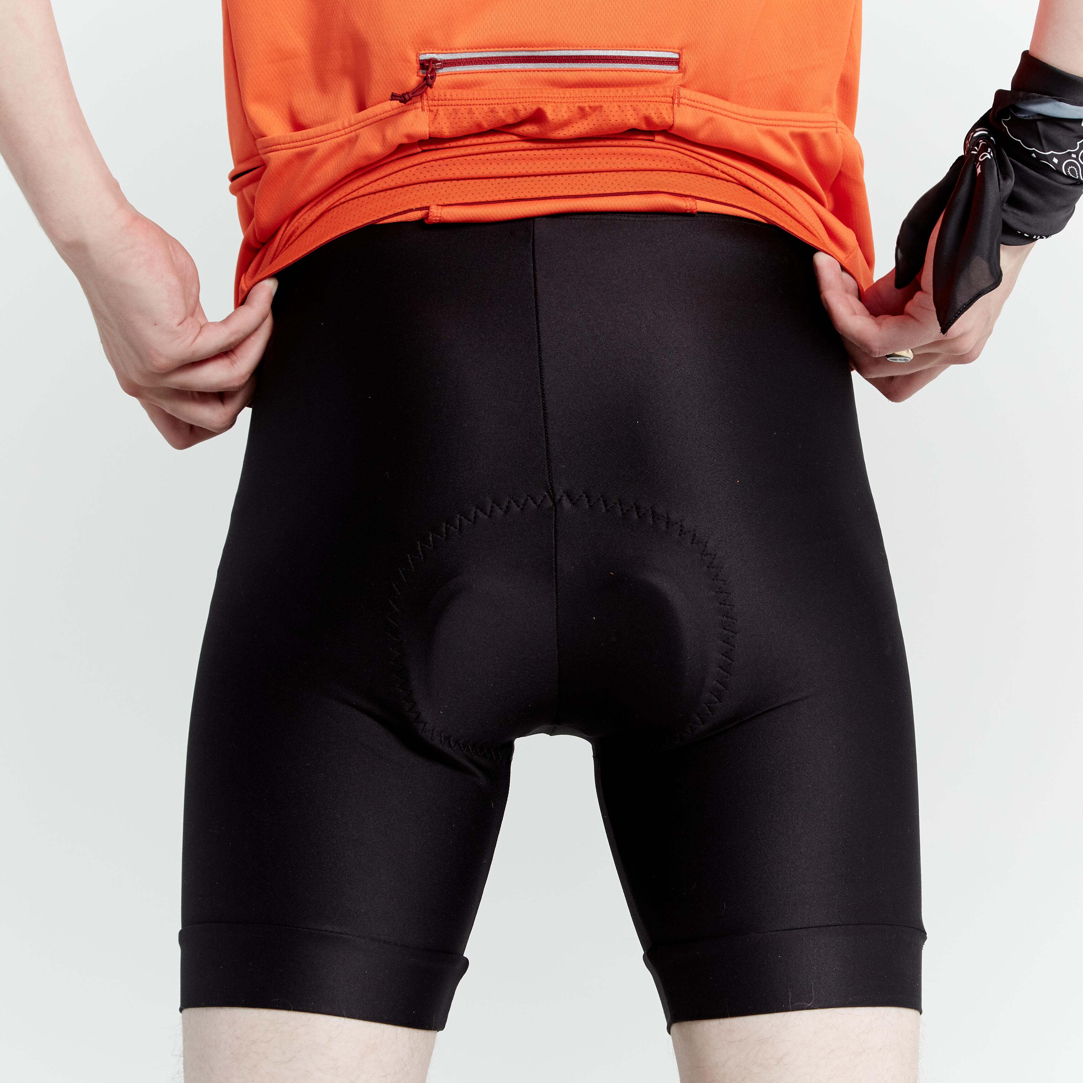 Men's Biking Shorts - Essential Black - Black - Triban - Decathlon