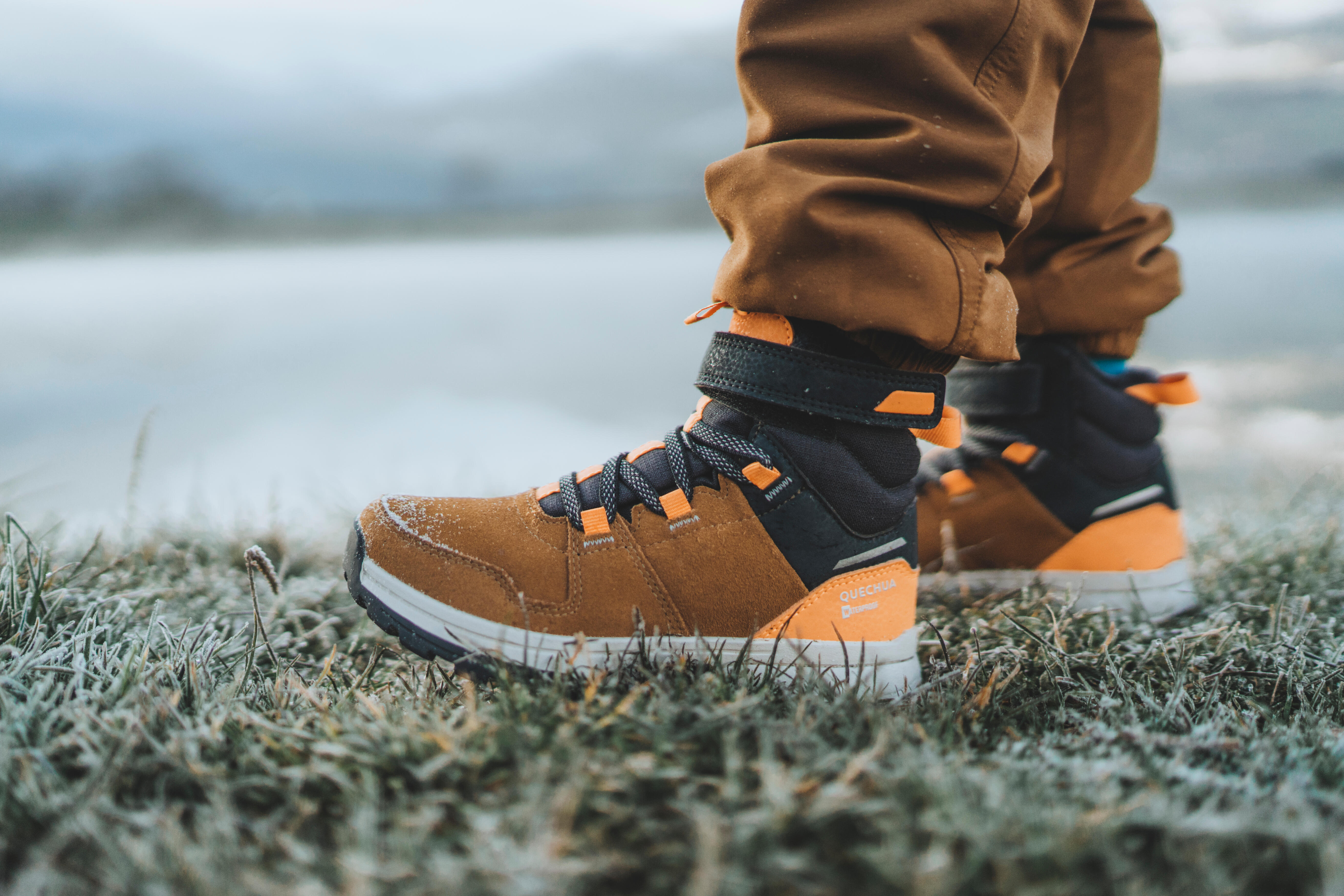 Kids’ Leather Winter Boots - SH 500 - QUECHUA