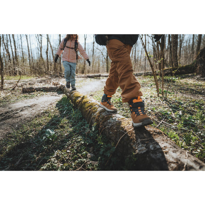 Kids’ Warm, Waterproof Hiking Boots SH100 Warm Leather Riptab 7 - 2