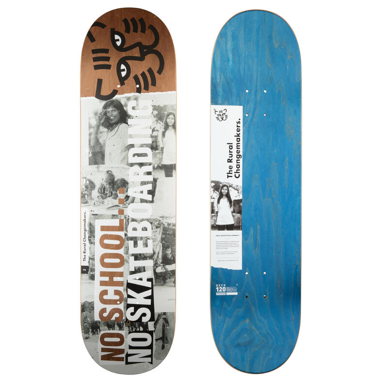 Skateboardová deska z javoru DK120 Rural Changemarkers velikost 8,25" 