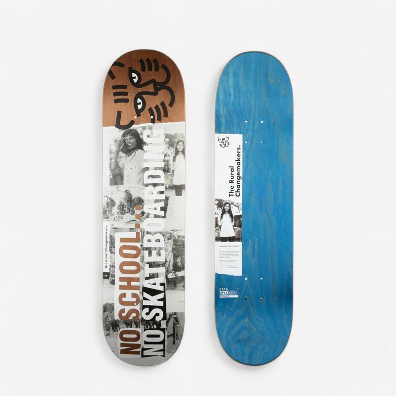 PLANCHE DE SKATE EN ERABLE DK120 "RURAL CHANGEMAKERS" TAILLE 8.25"