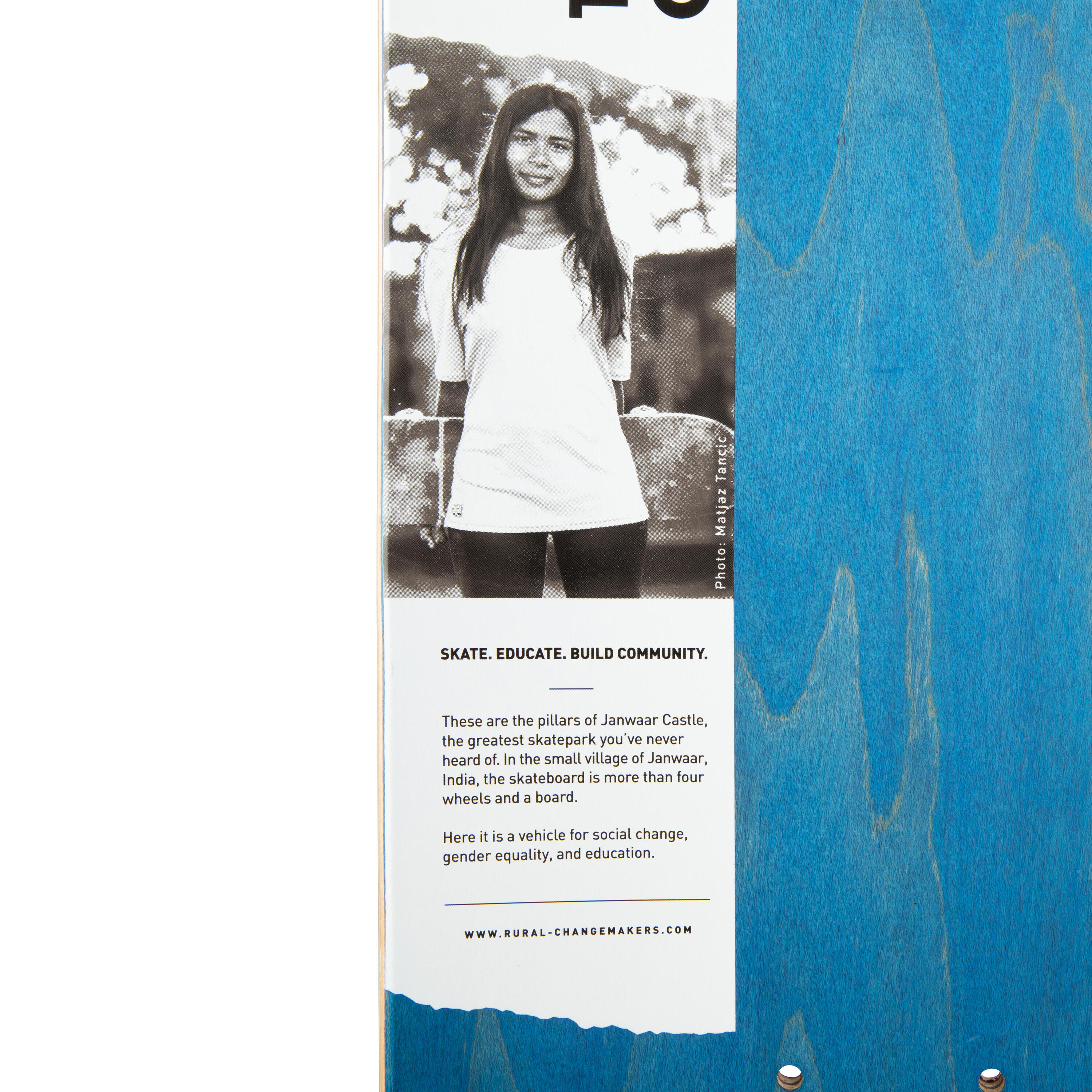 Skateboardová deska z javoru DK120 Rural Changemarkers velikost 8,25"  7/23