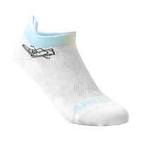 Kids' Low-Cut Sports Socks RS 160 Tri-Pack - White/Heart Logo
