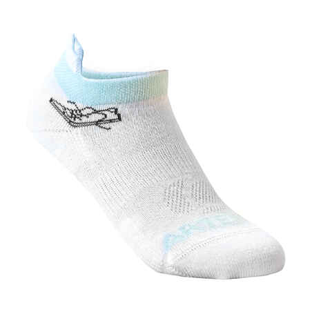 Kids' Low-Cut Sports Socks RS 160 Tri-Pack - White/Heart Logo