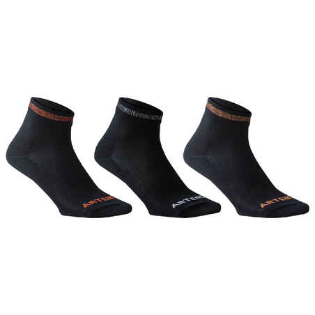Mid Sports Socks Tri-Pack RS 160 - Black