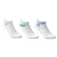 Kids' Low-Cut Sports Socks RS 160 Tri-Pack - White/Heart Logo