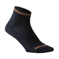 CHAUSSETTES DE SPORT MI-HAUTES ARTENGO RS 160 NOIR LOT DE 3