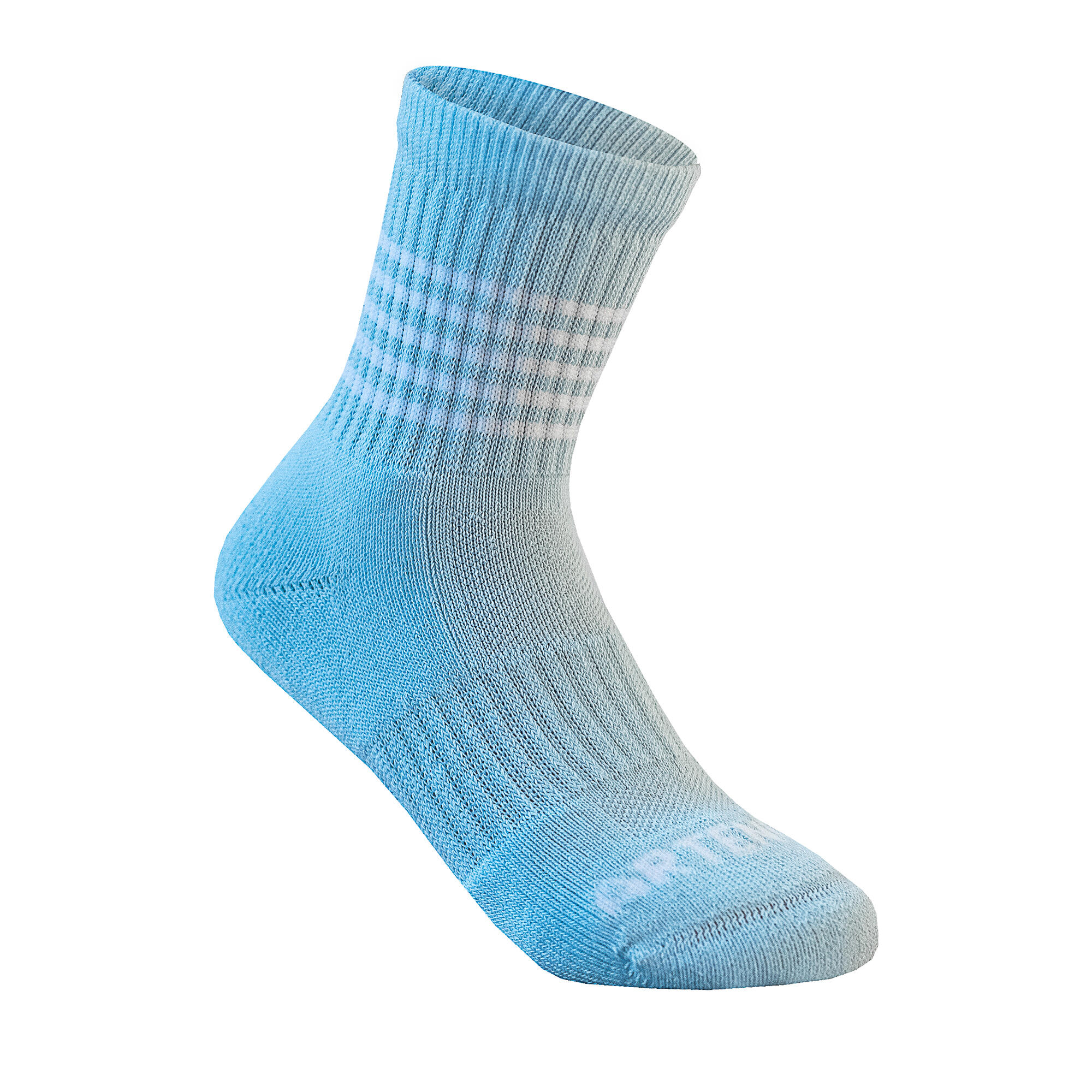 Kids' High-Cut Sports Socks RS 500 Tri-Pack Sky/White/Blue 2/4