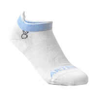 Kids' Low-Cut Sports Socks RS 160 Tri-Pack - White/Heart Logo