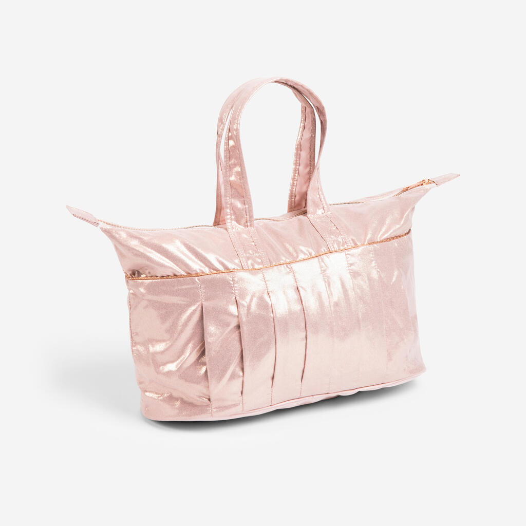 Dievčenská taška na tanec ružovozlatá
