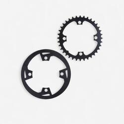 Plateau vtc 36 dents aluminium et son carter