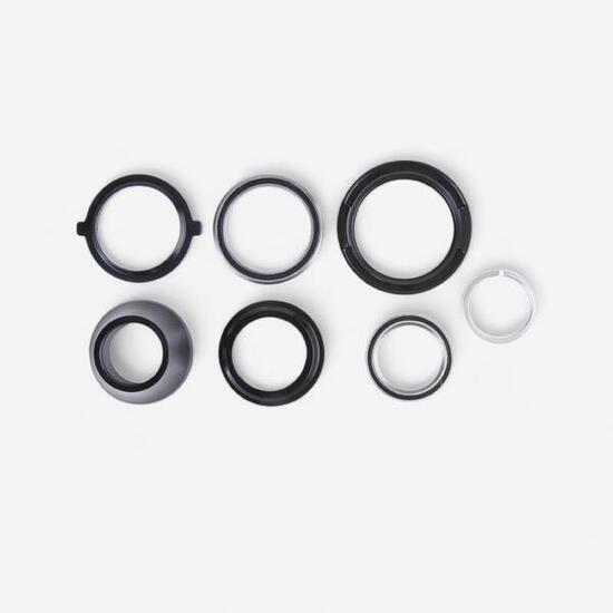 Stery rowerowe Btwin pół-zintegrowane 1,5"/1"1/8 stożkowe