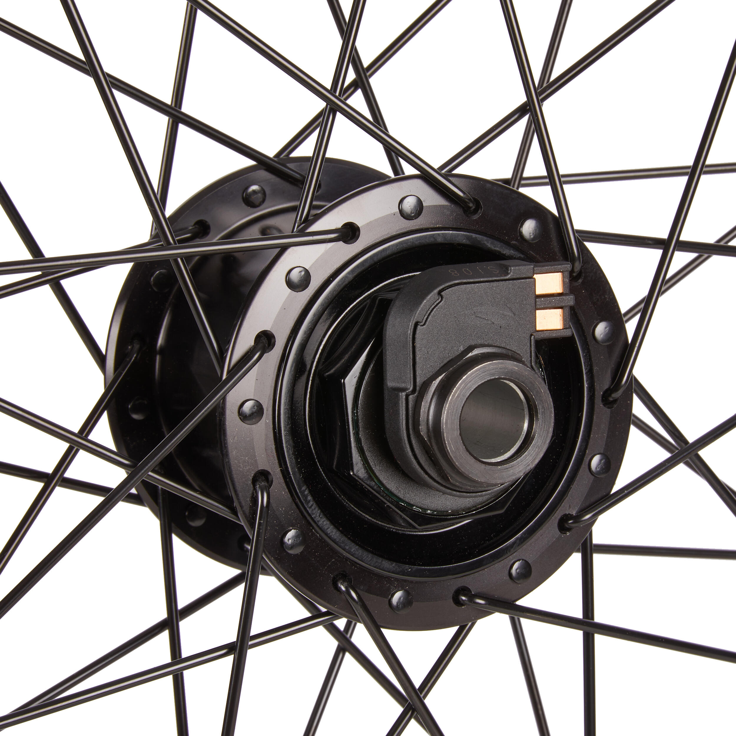 ROUE VTC 28 AVANT DYNAMO SHIMANO DEORE XT COMPATIBLE RECHARGE SMARTPHONE RIVERSIDE Decathlon