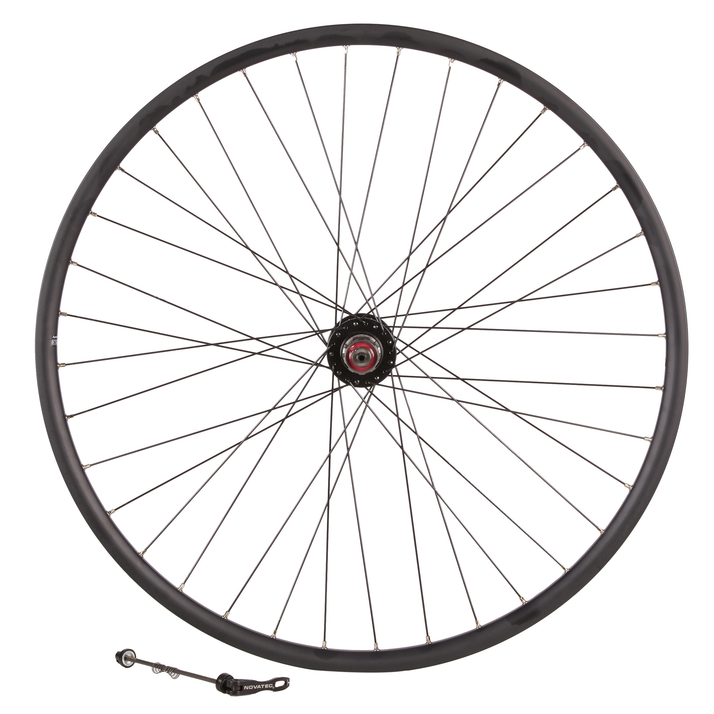 Ruota posteriore bici trekking 28" rinforzata nera 1/3