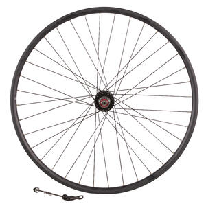 RUEDA BICI POLIVALENTE 28" TRASERA DOBLE PARED REFORZADA, FRENO DISCO,CIERRE QR