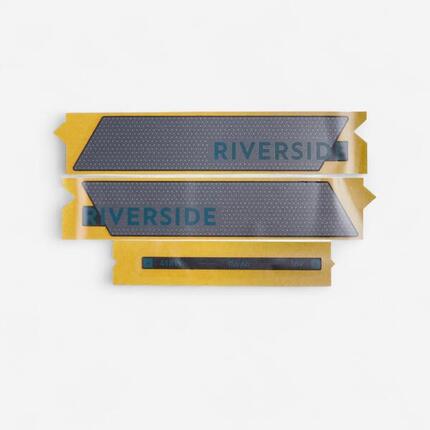 Sticker de batterie Riverside 500E gris vert