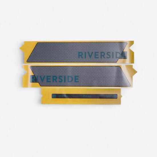 Sticker de batterie Riverside 500E gris vert