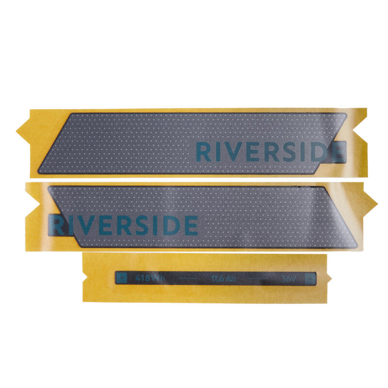 Sticker de batterie Riverside 500E gris vert
