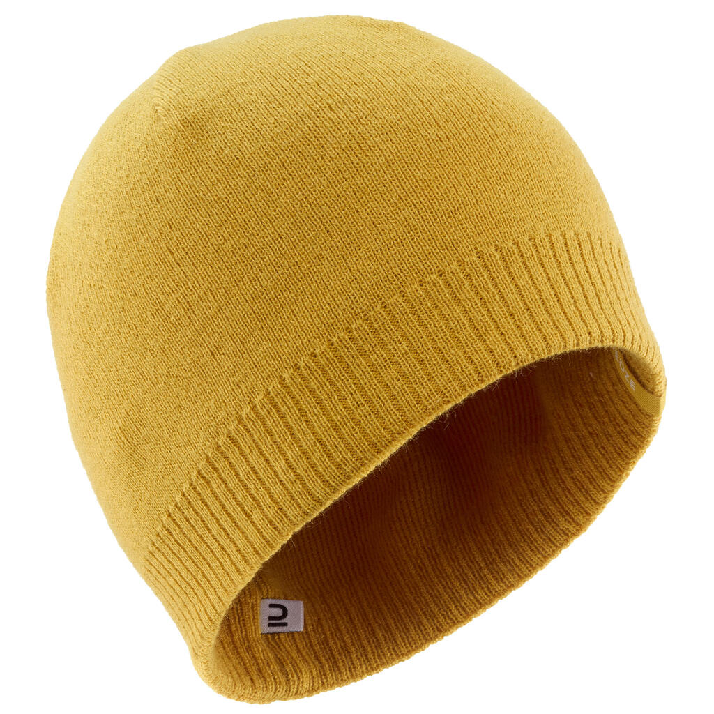 Simple ski hat ochre