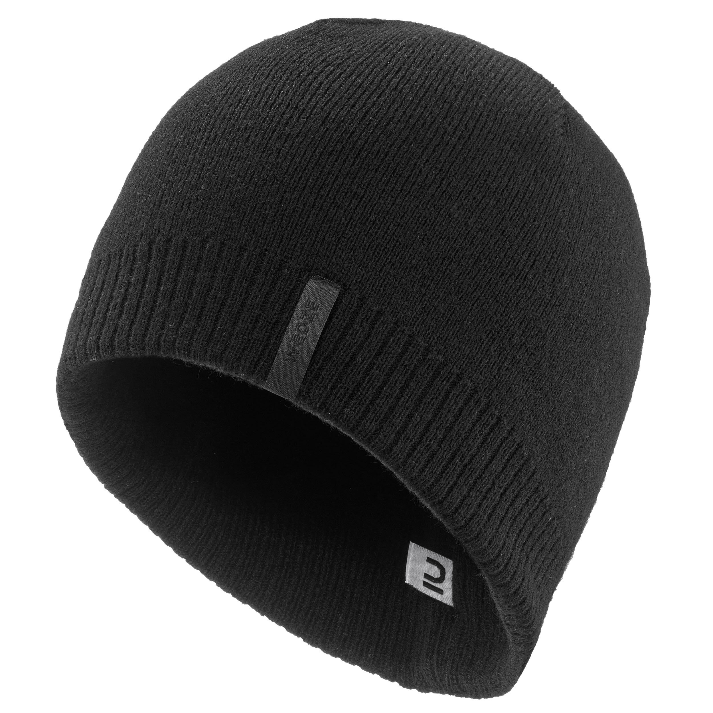 ADULT SKI CAP - SINGLE - BLACK