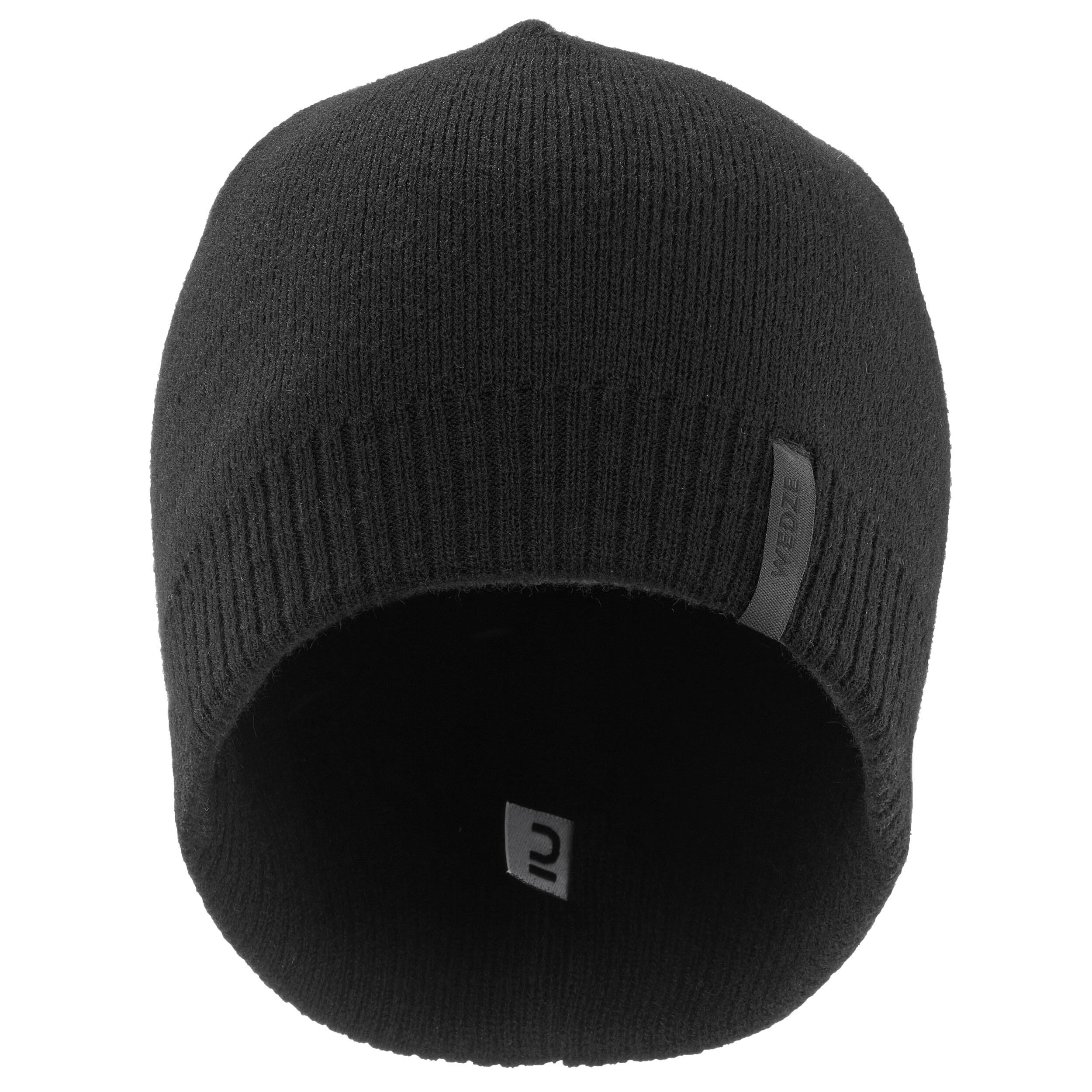 Simple Ski Hat – Black - WEDZE