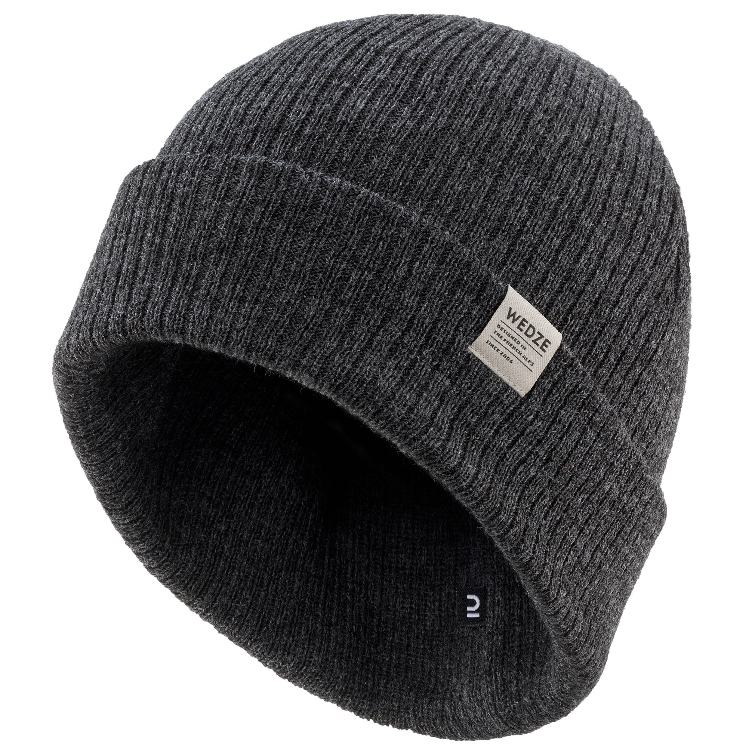 ADULT SKI HAT - FISHERMAN - GREY 6/9