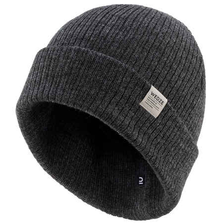 ADULT SKI HAT - FISHERMAN - GREY