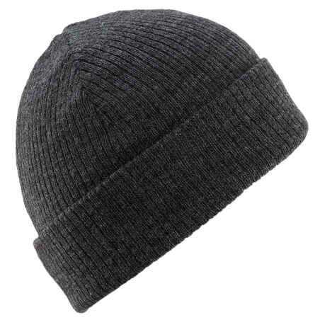 ADULT SKI HAT - FISHERMAN - GREY