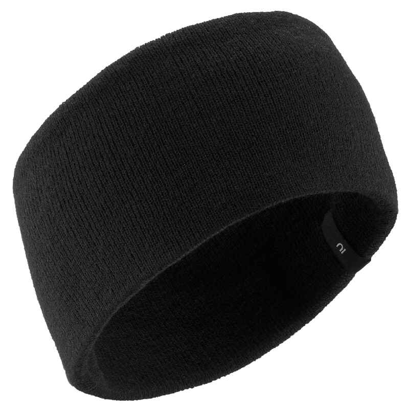 ADULT SKI HEADBAND - SIMPLE - BLACK