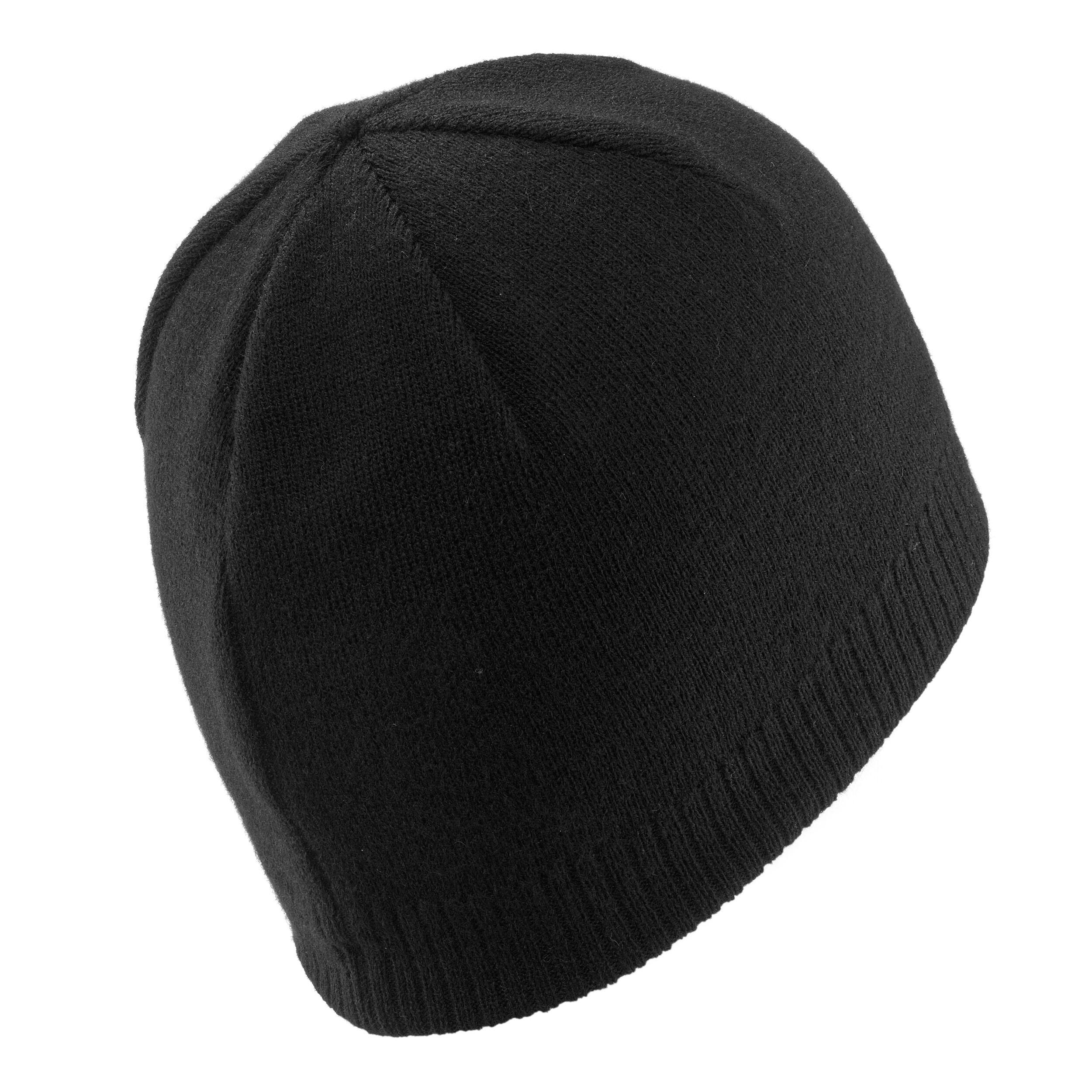 ADULT SKI HAT - SIMPLE - BLACK 5/7