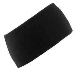 ADULT SKI HEADBAND - SIMPLE - BLACK