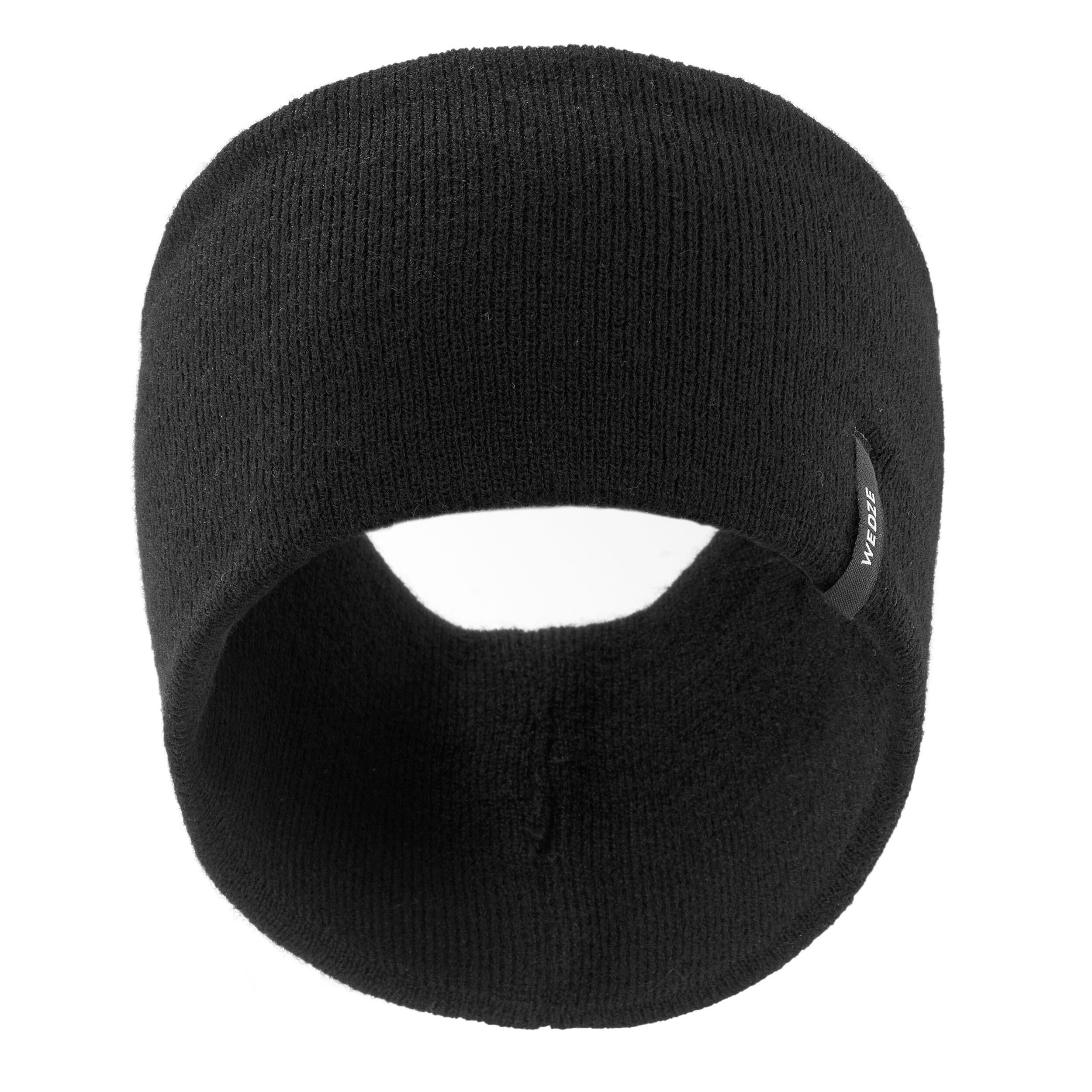 ADULT SKI HEADBAND - SIMPLE - BLACK